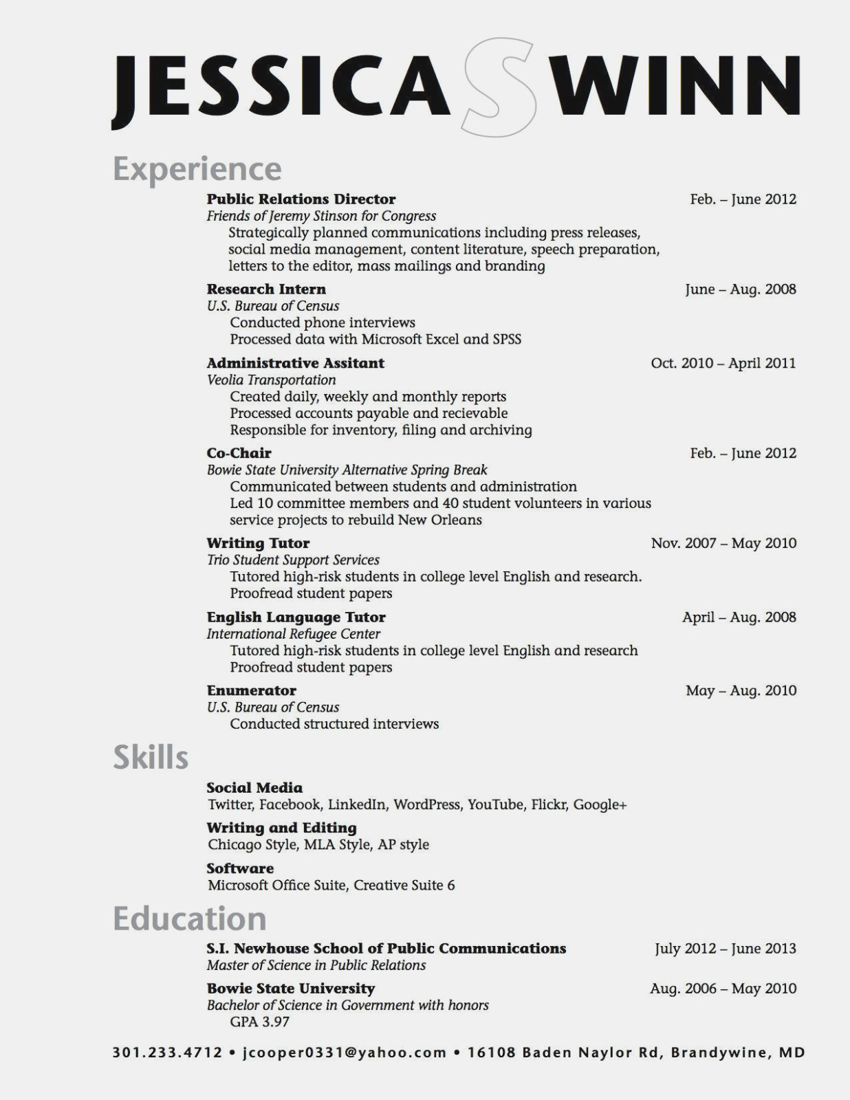Resume writing for high school students university